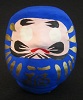 Daruma bleu 9 cm