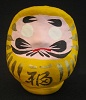 Daruma jaune 9 cm