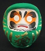 Daruma vert 12 cm