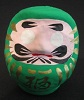 Daruma vert 9 cm