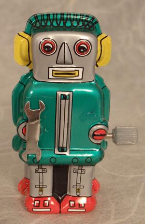 Petit robot vert