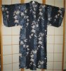 Kimono Cerisiers en fleurs (marine, haut. 142cm)