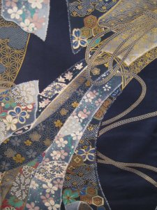 Kimono Rubans (marine, haut. 142cm)